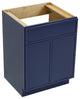 Vanity Art Birch Plywood Single Base Storage Cabinet, Blue, 24"