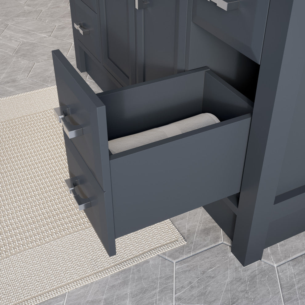 Calais 48" Bathroom Vanity, Pepper Gray