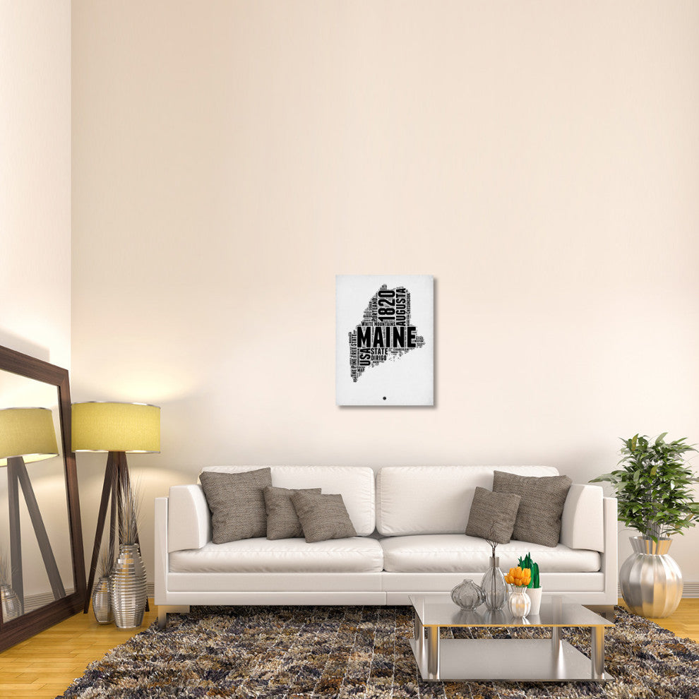 "Maine Word Cloud 2" Fine Art Print