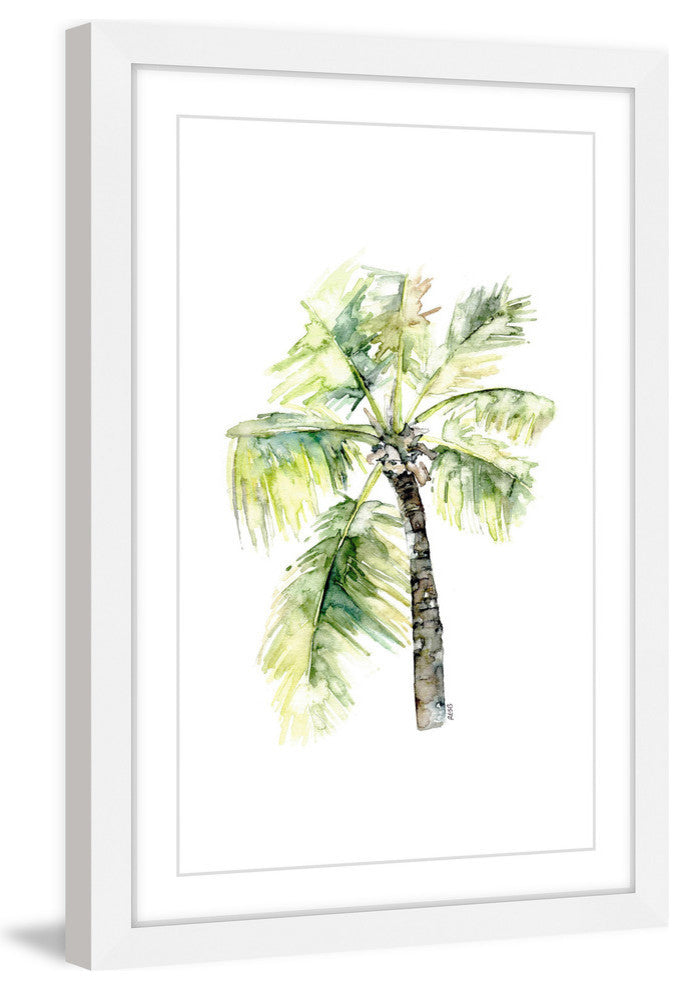 "Palm Tree 2" Framed Print by Rachel Byler