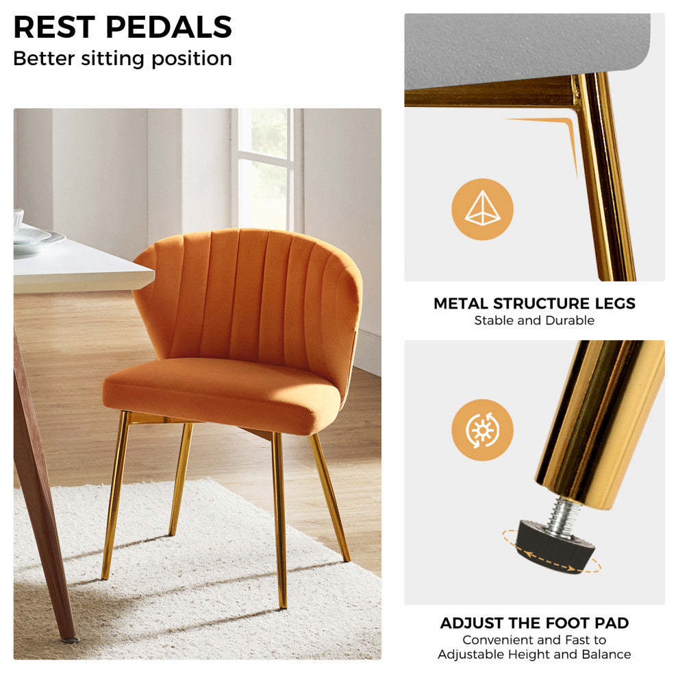 Milia Dining Chair, Orange