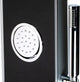 Black Glass Shower Panel with 2 Body Sprays and Rain Shower Head