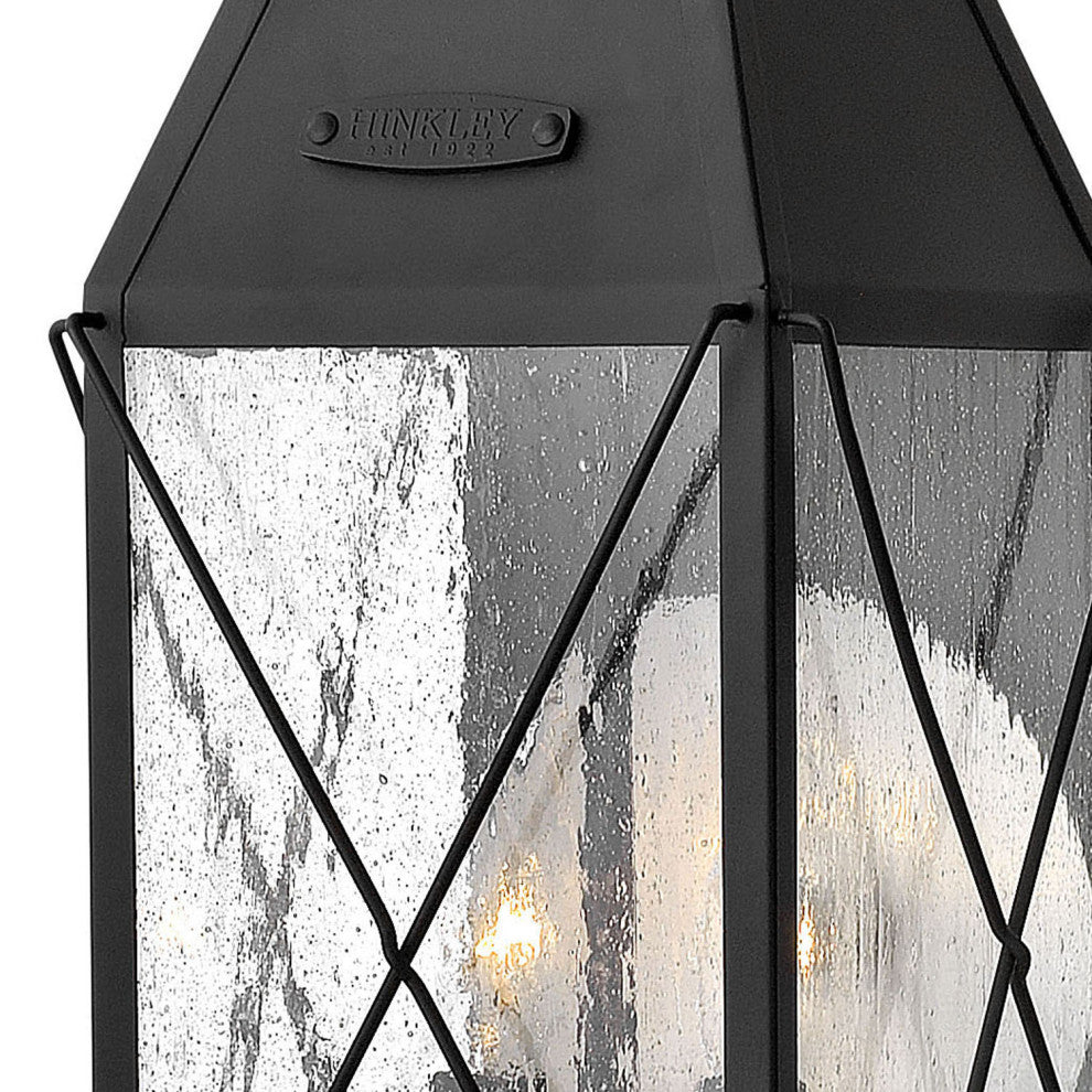 Hinkley York Medium Wall Mount Lantern, Black