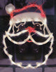 Lighted Santa Claus Face Christmas Window Silhouette Decoration, 18"