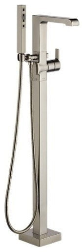 Delta Ara Floor Mount Tub Filler Trim, Stainless, T4767-SSFL