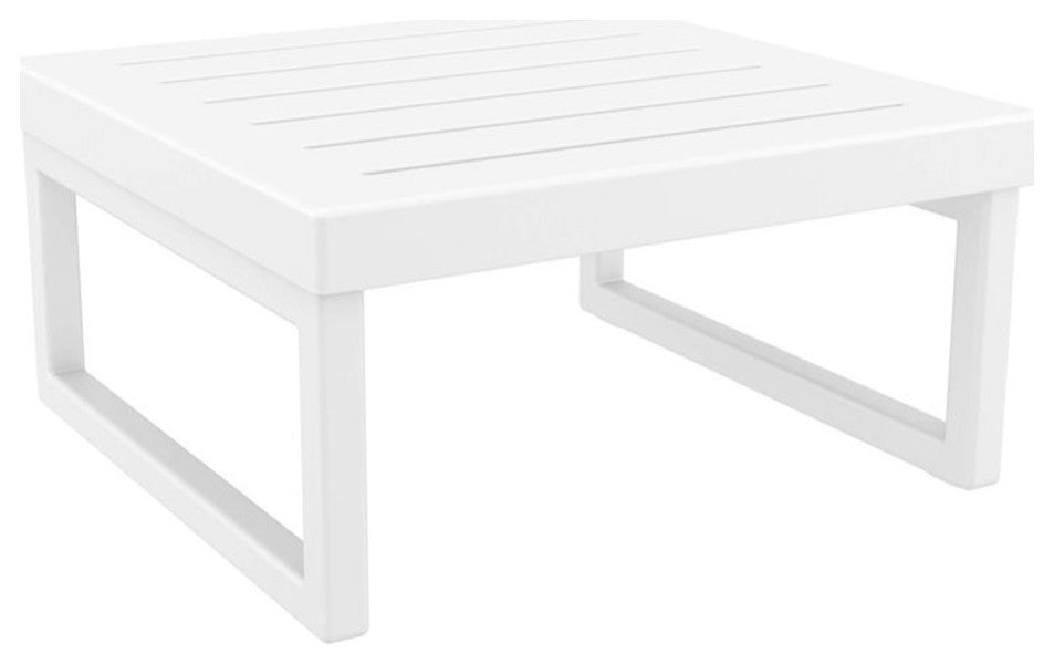 Mykonos Square Coffee Table White