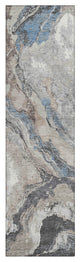 Machine Washable Indoor/Outdoor Chantille ACN1908 Taupe 2'3" x 7'6" Runner Rug