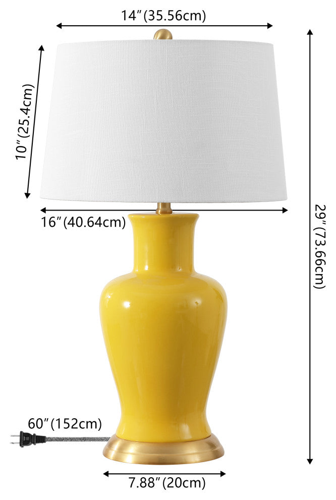 Julian Traditional Classic Ceramic Urn LED Table Lamp