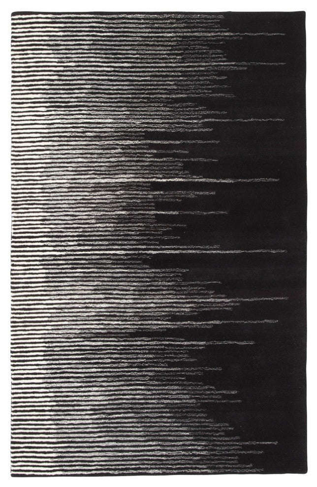 Jaipur Living Tabo Handmade Stripe Black/Cream Area Rug, 8'x10'