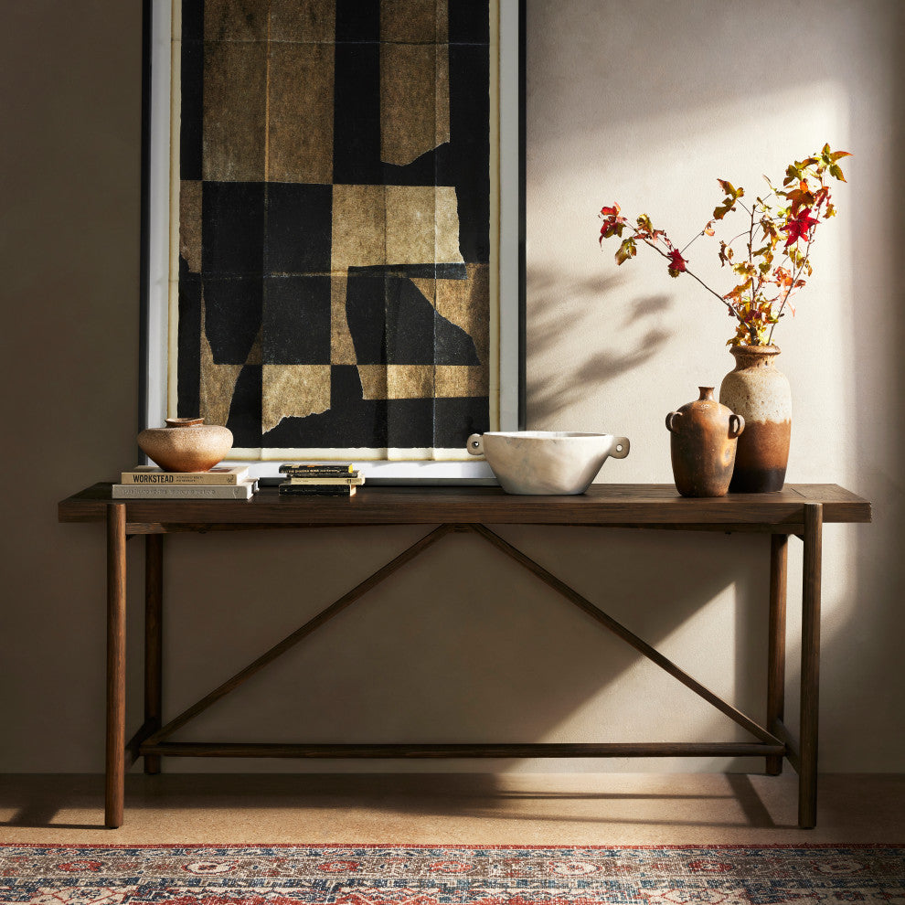 Goldthwaite Console Table-Sienna Brown