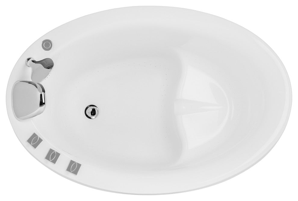 48" Luxury Freestanding Whirlpool Jacuzzi Massage Bathtub