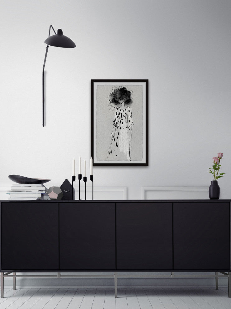 "Tangled Hair" Framed Painting Print, 12x18