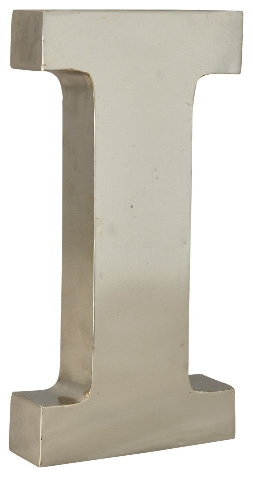 Metal Letter on Antique Nickel Finish, 12"