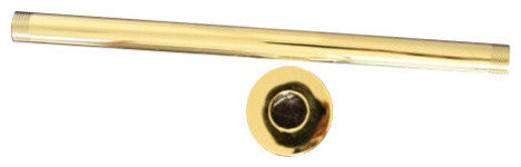 Ceiling Mounted Gold Shower Arm Round Shape Brass Shower Head Holder