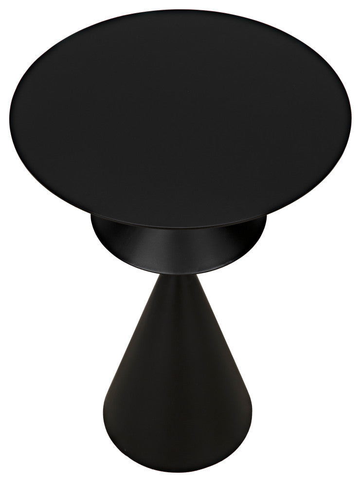 Zasa Side Table, Black Steel