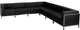 Imagination Series Black LeatherSoft Sectional Configuration, 7 Pieces