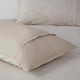 Clean Spaces Dover 3 Piece Organic Cotton Oversized Duvet Cover Set