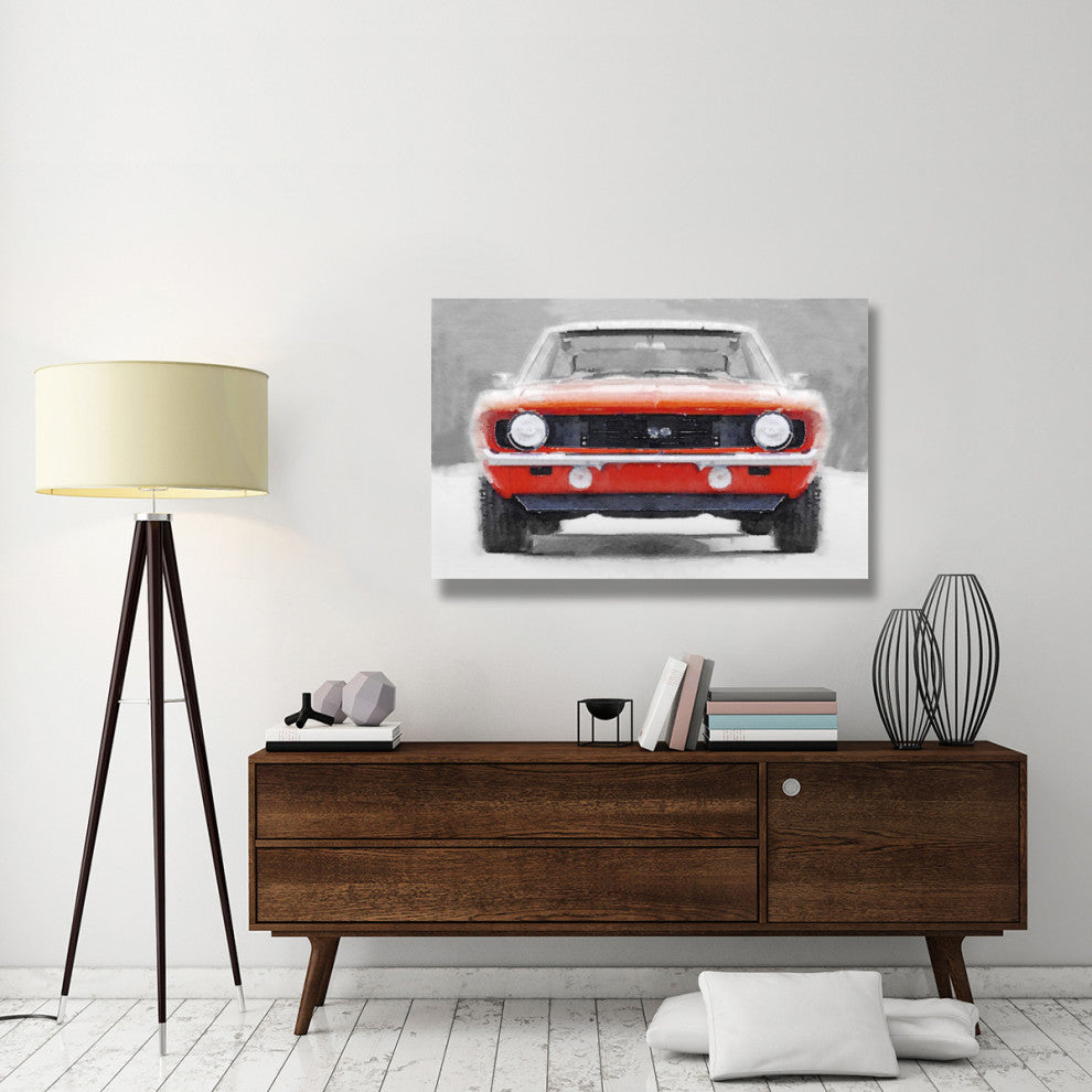 "1968 Chevy Camaro SS Watercolor" Fine Art Print