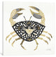 "Black Gold Crab" Print by Cat Coquillette, 26"x26"x1.5"