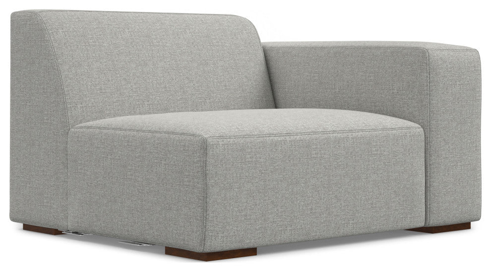 Rex 2-Seater Modular Sofa and Ottoman Set in Tightly Woven Performance Fabric