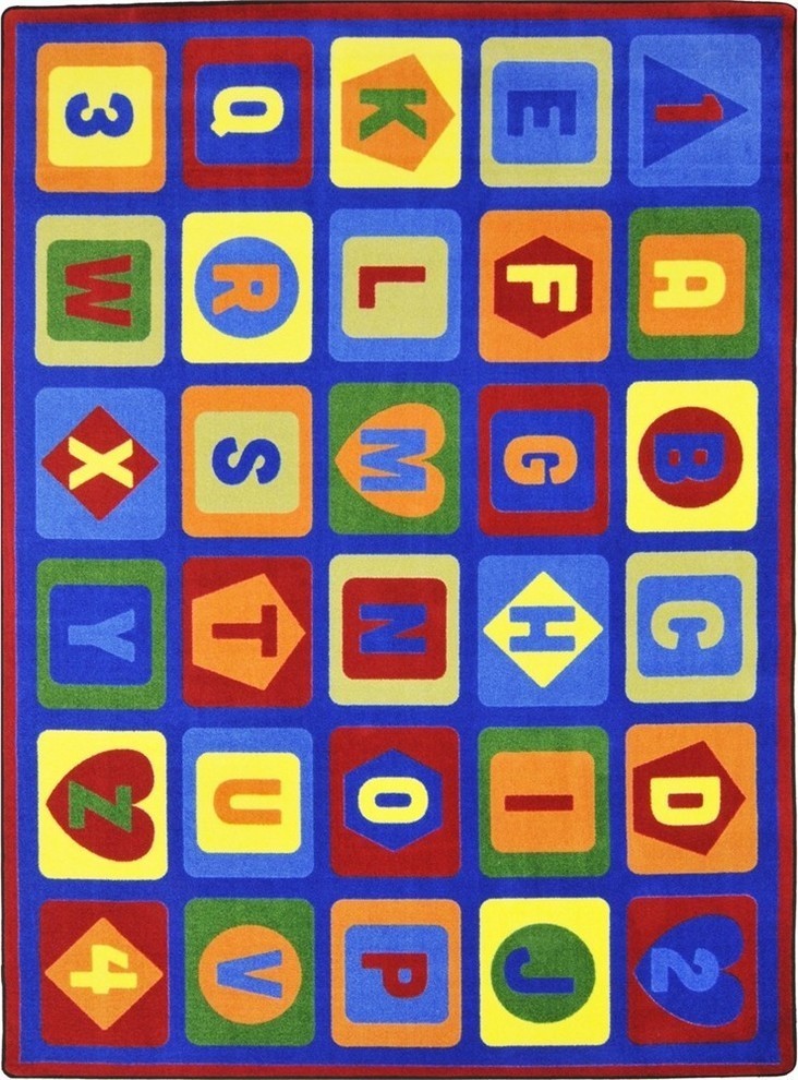 Kid Essentials Rug, Lots to Learn, 7'8"x10'9"