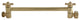 Kingston Brass 10" Adjustable High-Low Shower Arm, Polished Brass