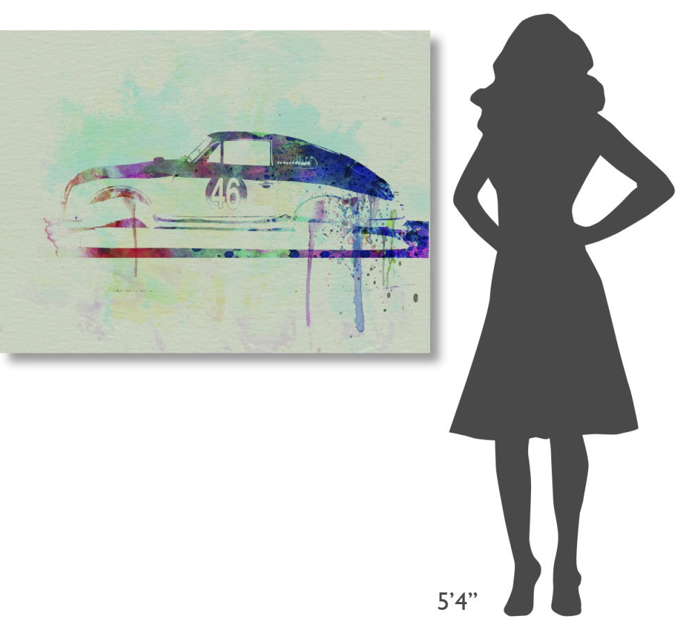 "Porsche 356 Watercolor" Fine Art Print