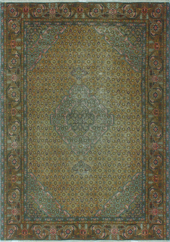 Semi-Antique Dinara Gold Rug