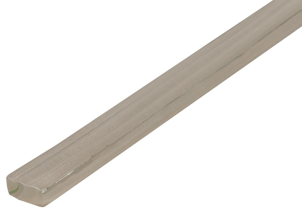 0.63"x8" Crystal Glass Liner, Wild Mushroom River, Set of 10