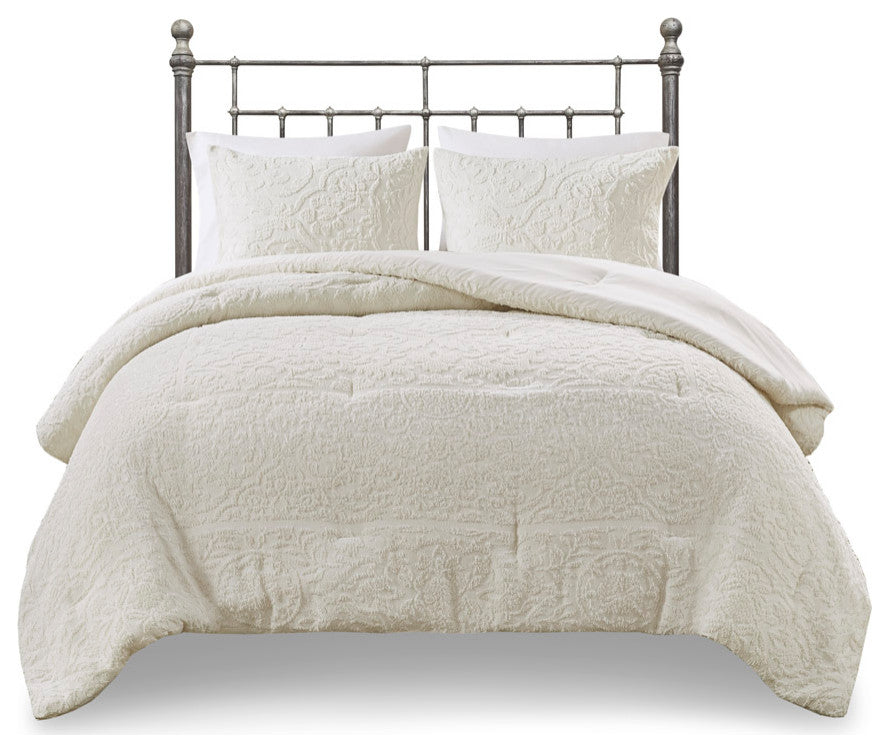Madison Park Orly 3 Piece Tufted Woven Comforter Set