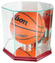 Octagon Basketball Display Case, Cherry