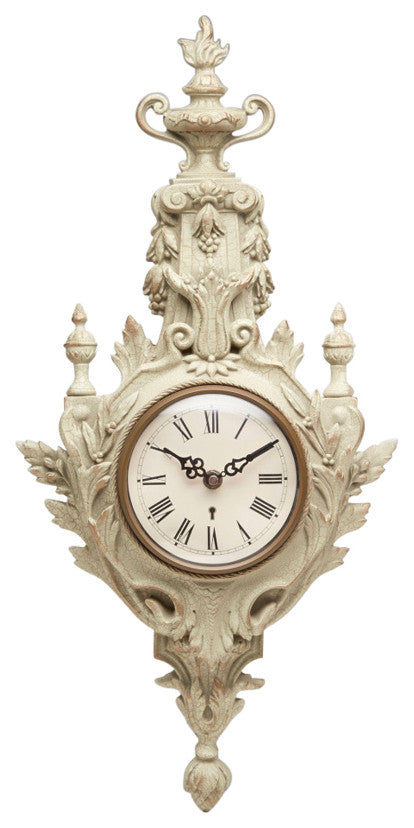 Resin Torch Design Wall Clock