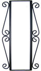 Wrought Iron Vertical House Number Frame Colonial 3