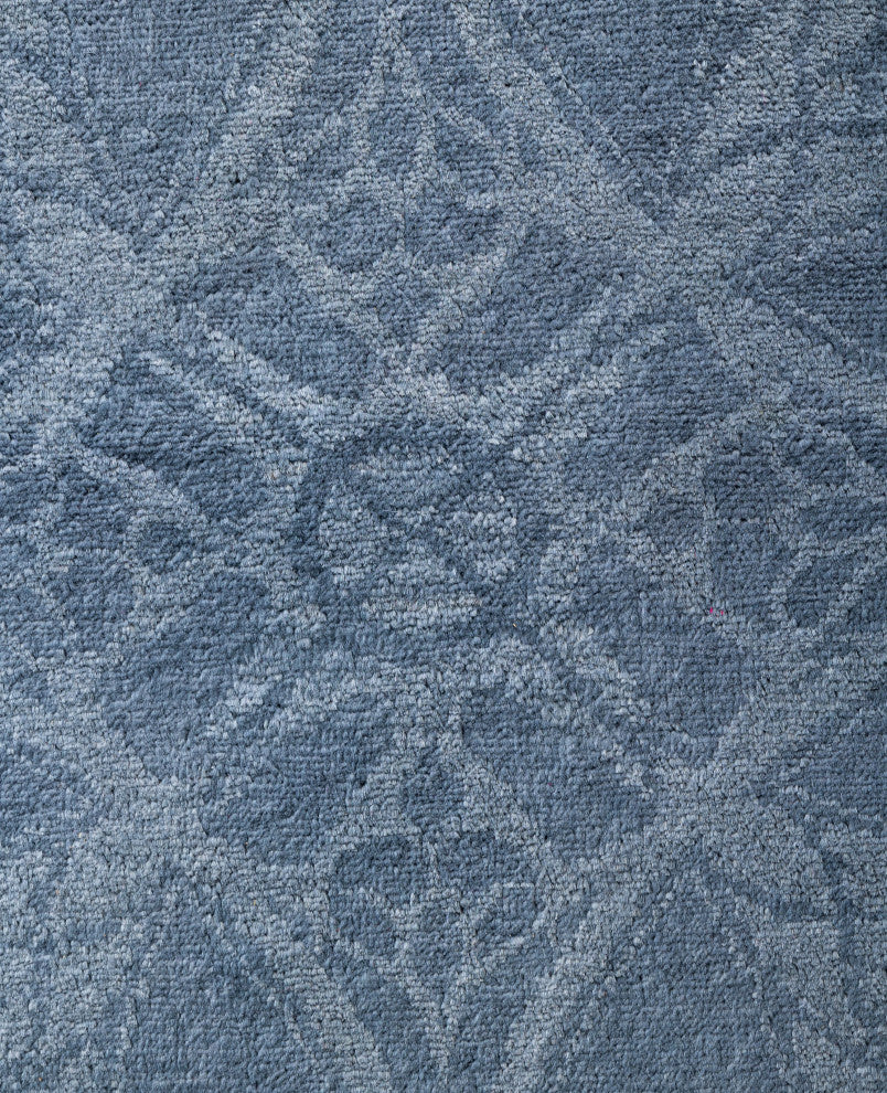 Overdyed One-of-a-Kind Hand-Knotted Area Rug Gray, 4' 3" x 12' 0"