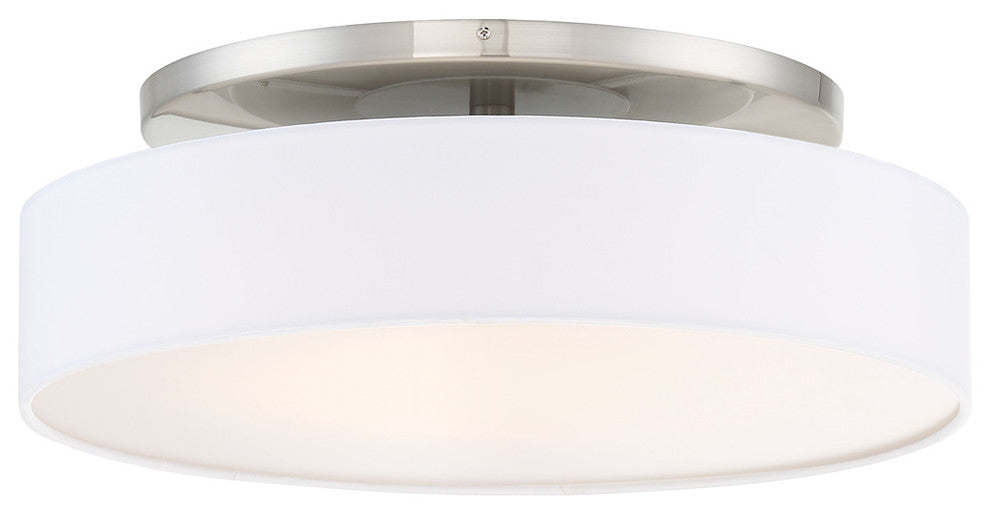 WAC Lighting Manhattan 20" LED Convertible Semi-Flush Mount in Brushed Nickel