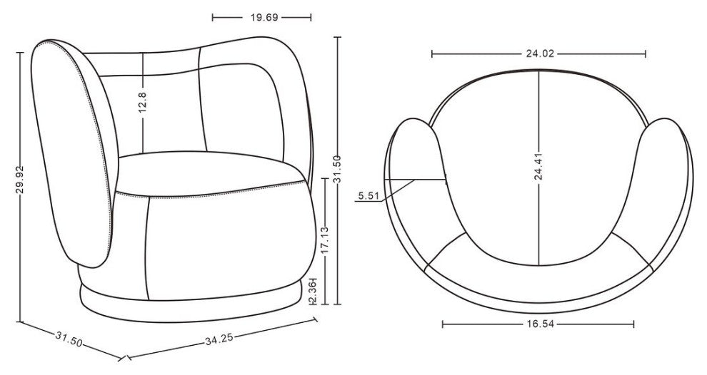 Manhattan Comfort 2-Piece Siri Sofa and Accent Chair