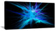 Clear Blue Spectrum of Light, Abstract Canvas Art Print, 32x16