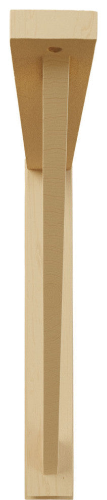 2 1/2"W x 17 3/4"D x 17 1/4"H Traditional Shelf Bracket, Alder