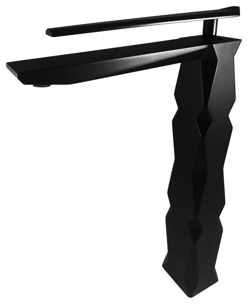 Ikon Luxury Vessel Sink Faucet, Black