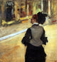 Edgar Degas A Visit to the Museum - 20" x 20" Premium Canvas Print