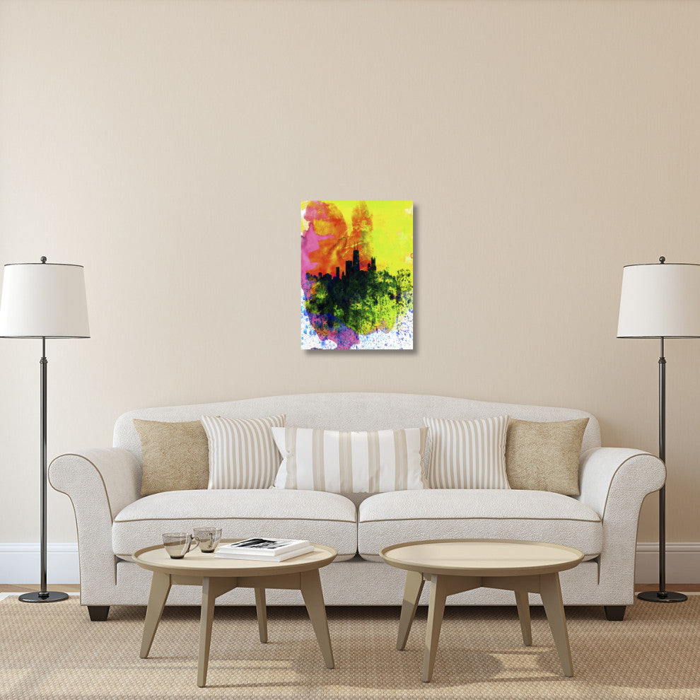 "Chicago Watercolor Skyline" Fine Art Print