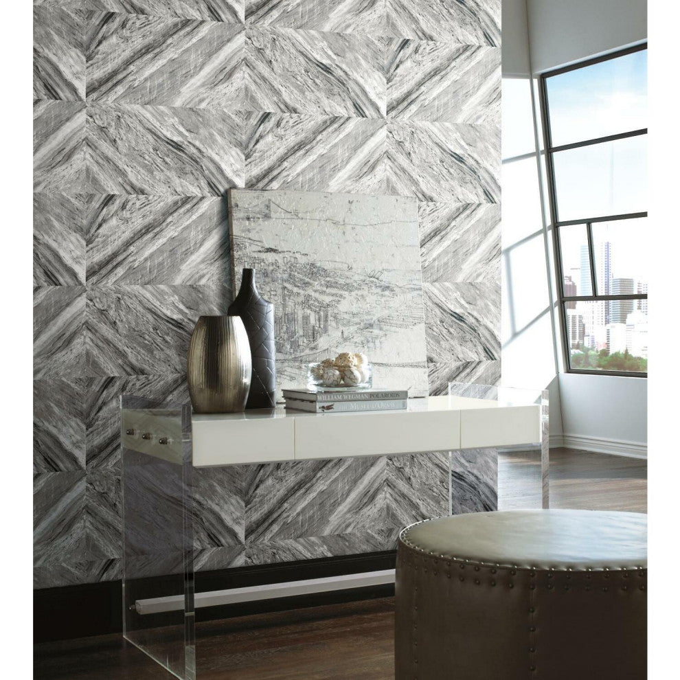 Carrara Horizontal Peel and Stick Wallpaper