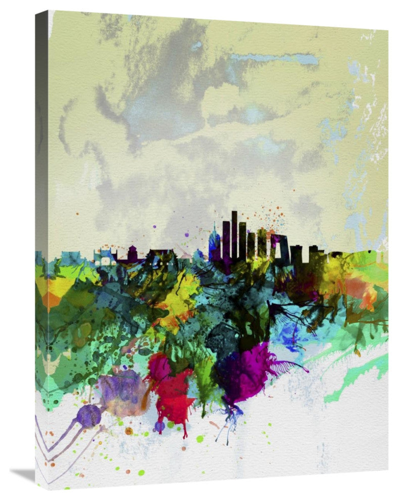 "Beijing Watercolor Skyline" Fine Art Print