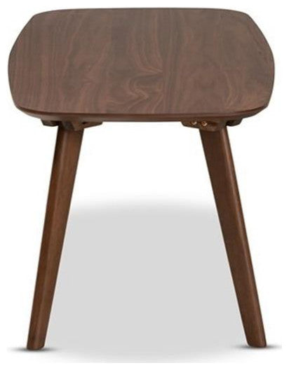 Baxton Studio Dahlia Mid-Century Modern Walnut Finished Coffee Table