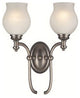 Z-Lite Hollywood Collection 2-Light Wall Sconce, Antique Pewter Finish