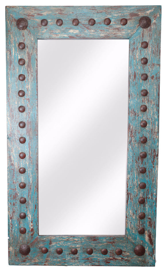 Puebla Rustic Mirror-Vanity Mirror-Accent Mirror-20x34 inches