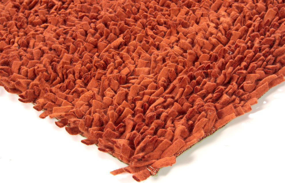 Azzura Contemporary Area Rug, Rust, 7'9"x10'6"