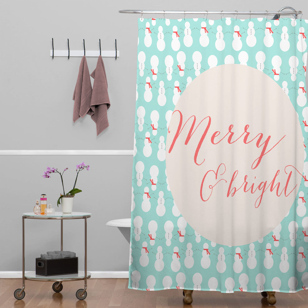 Deny Designs Allyson Johnson Merry And Bright Shower Curtain