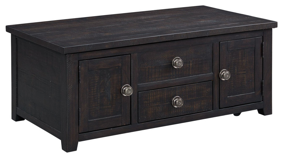 Picket House Furnishings Kahlil 2-Drawer Coffee Table With Lift Top