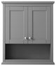 Avery Over-the-Toilet Wall-Mounted Storage Cabinet, Dark Gray